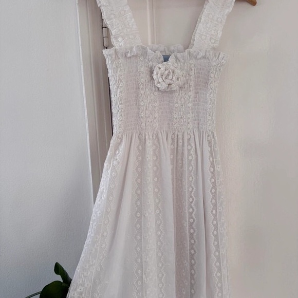 Hill House Dresses & Skirts - Hill House Ivory Floral Lace Dress
